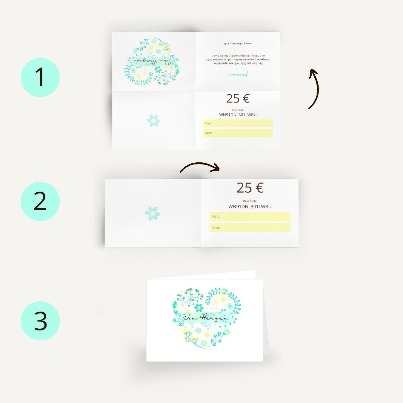 25 Euro Gutschein - von Herzen