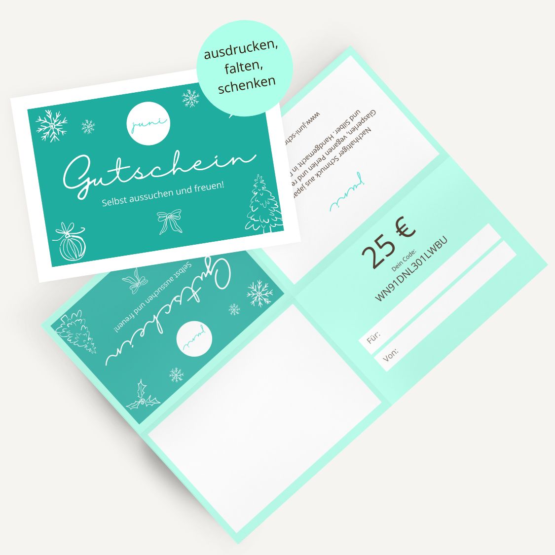 25 Euro Gutschein - Weihnachten