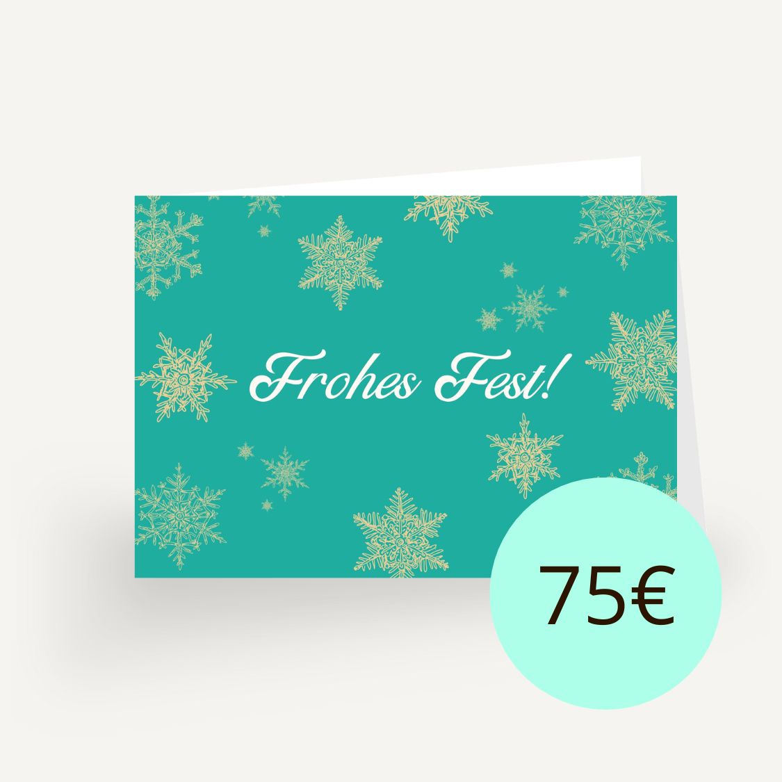 75 Euro Gutschein - Frohes Fest