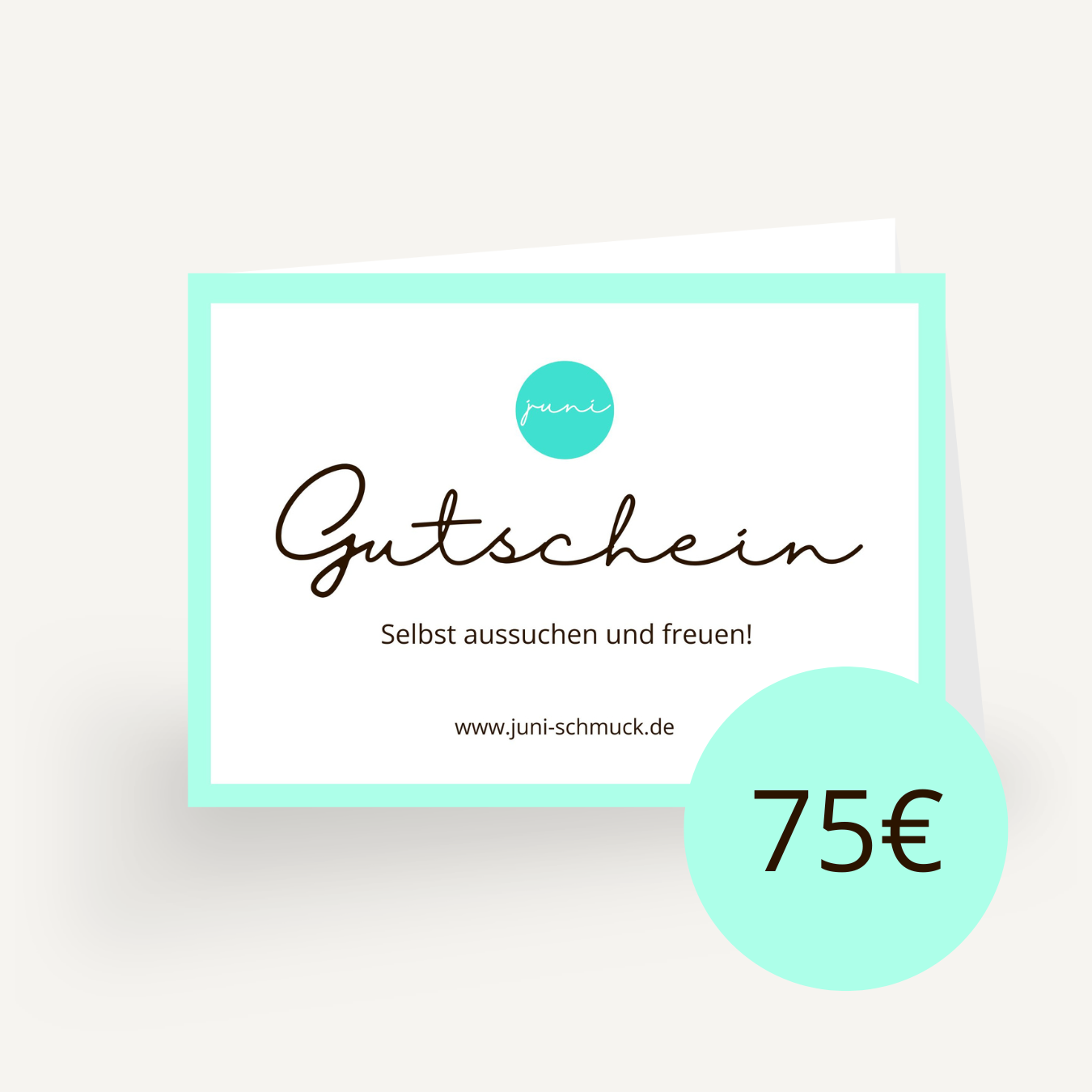 75 Euro Gutschein - neutral