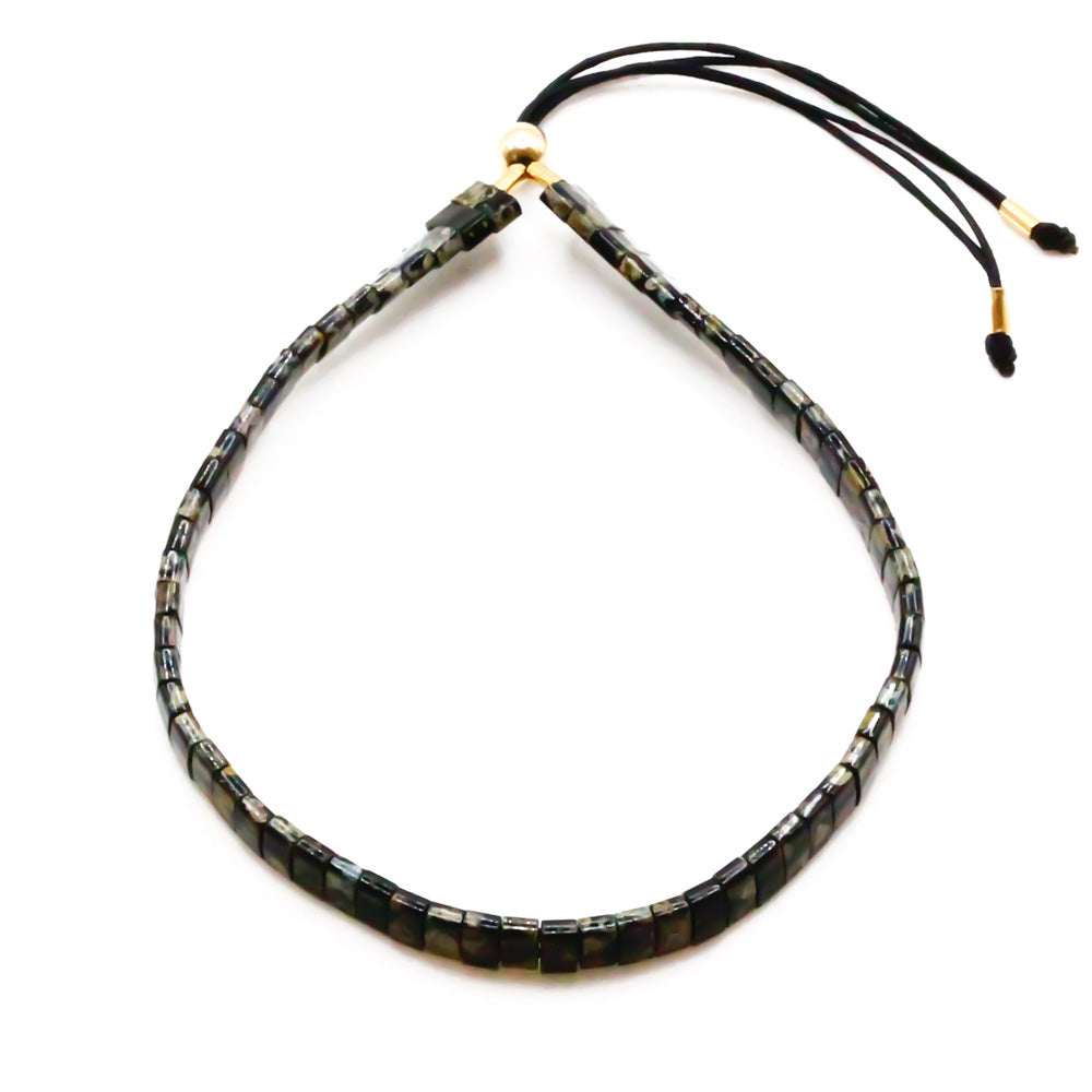 Breites Tila Armband in schwarz