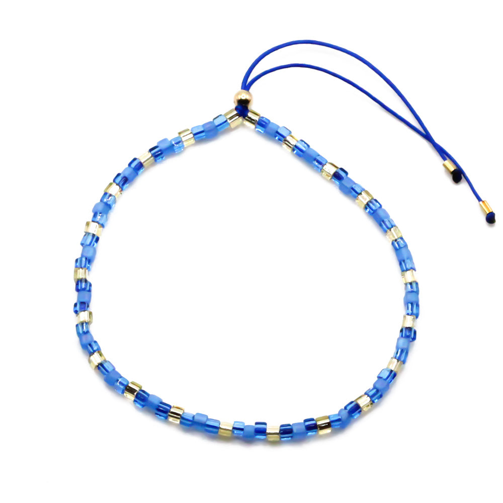 blaues Perlenarmband damen