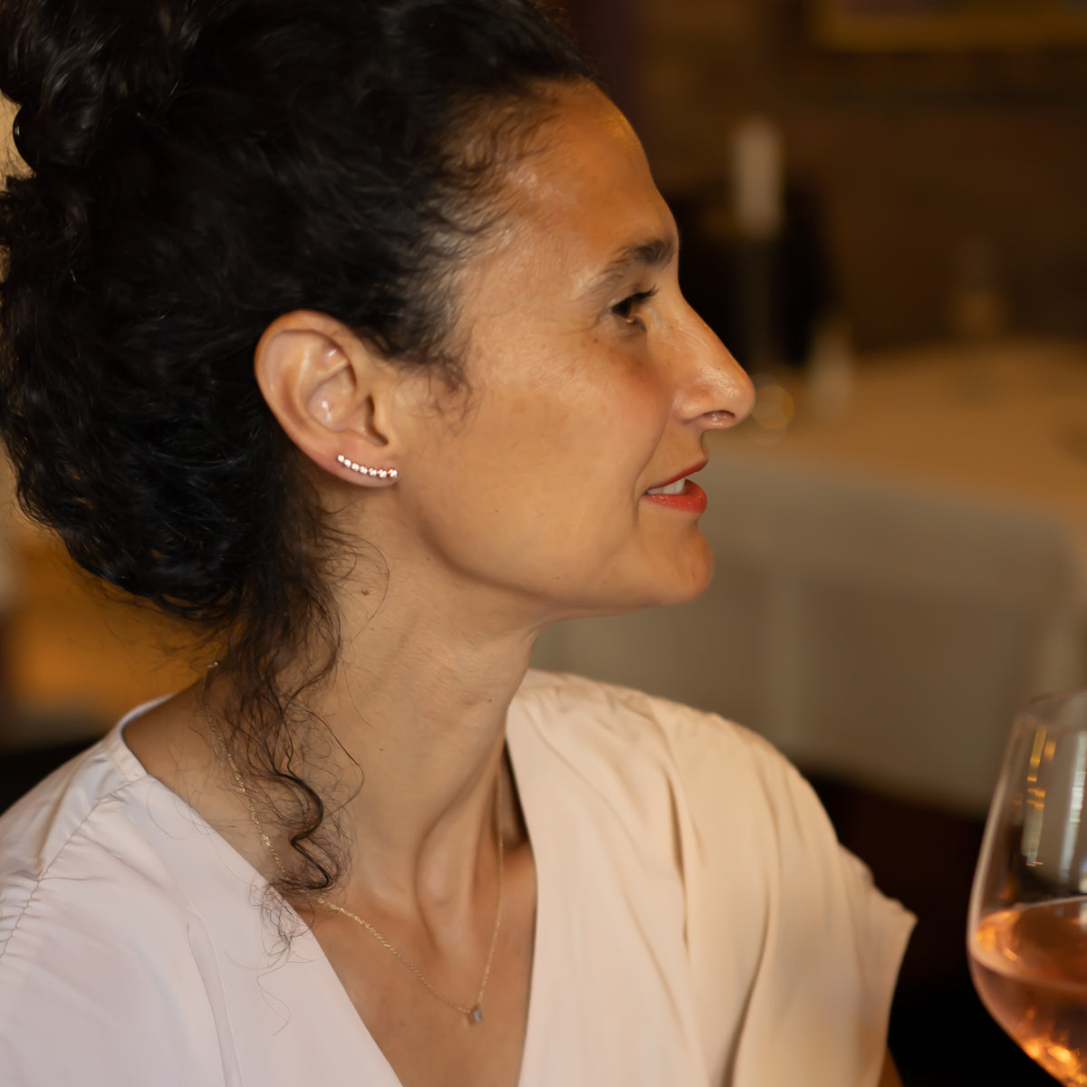 Earclimber Gold Ohrring