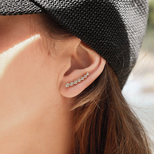 earclimber ohrstecker gold