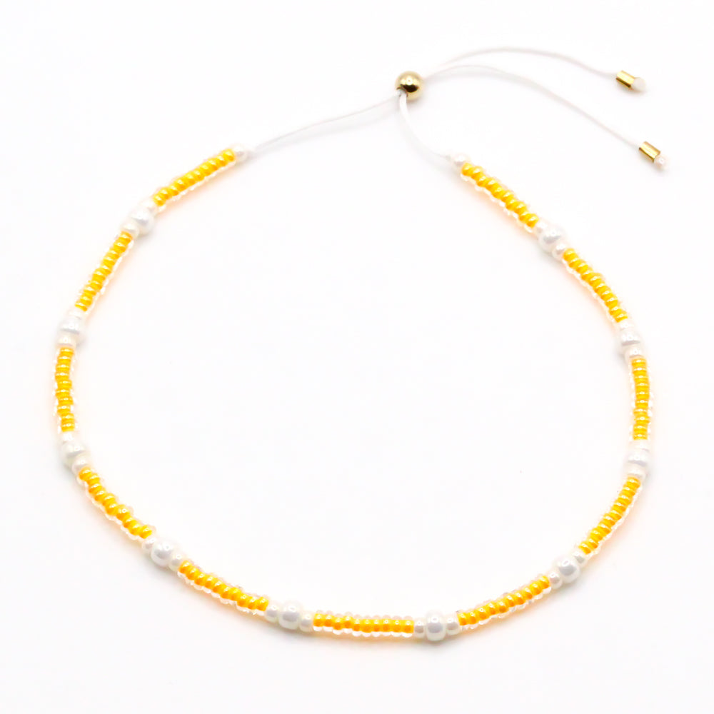 Sommerarmband Cantaloupe Pearl