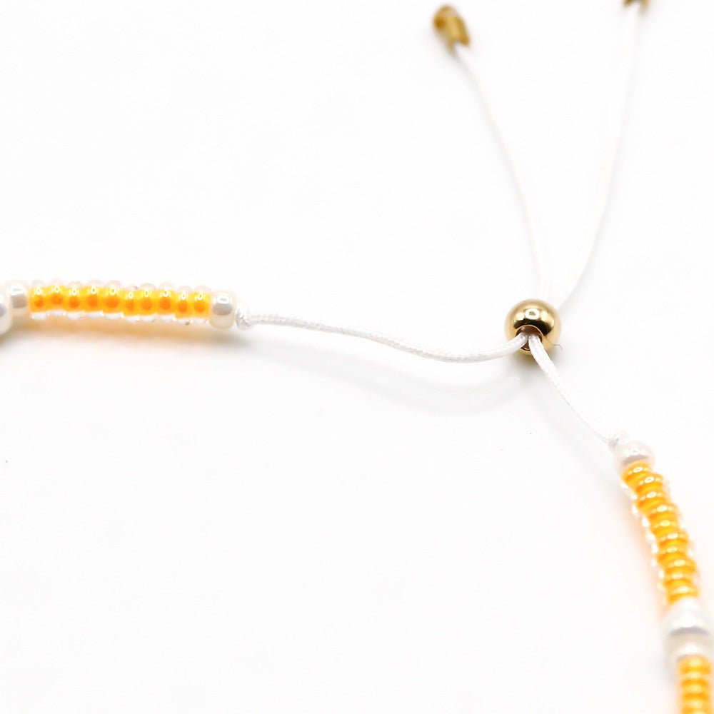 Sommerarmband Cantaloupe Pearl