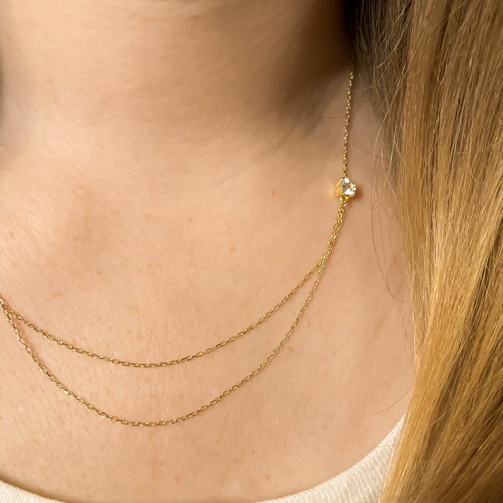 Halskette aus recyceltem Gold