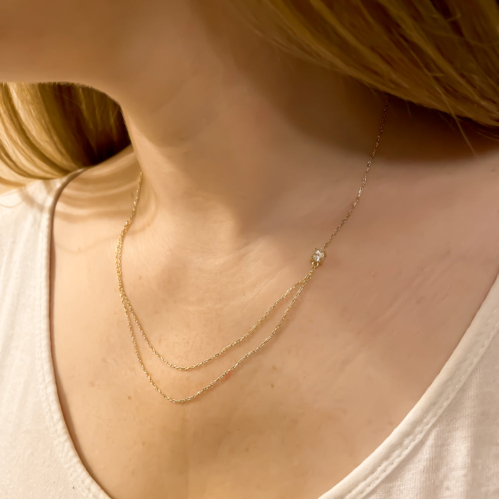 Halskette aus recyceltem Gold