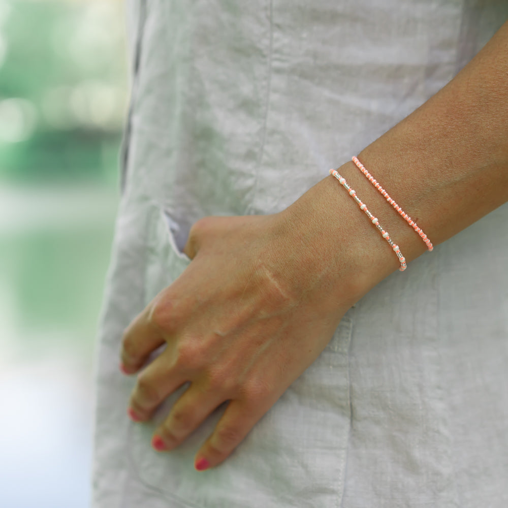 Sommer Perlenarmband Flamingo Beach