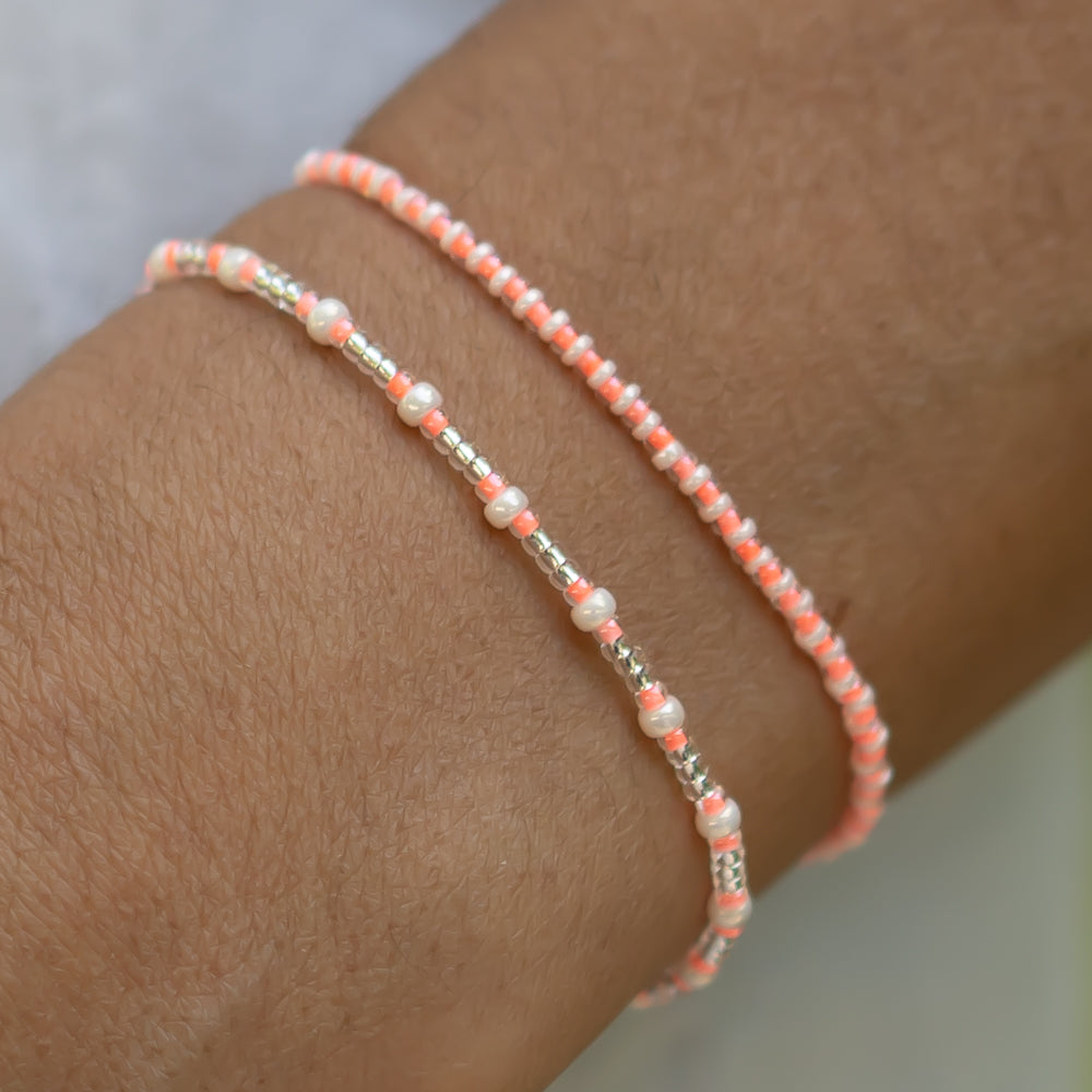 Sommer Perlenarmband Flamingo Beach