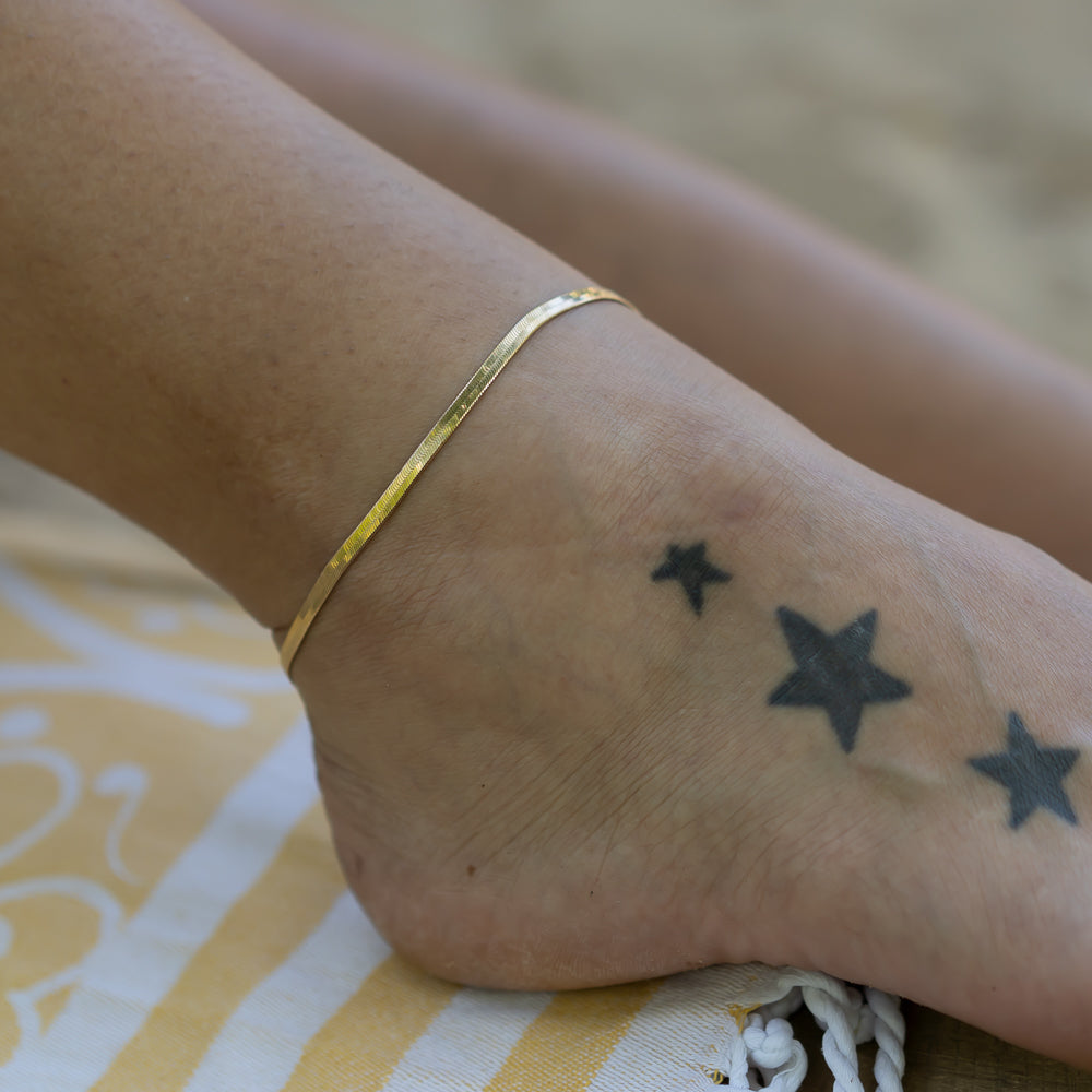 Fusskette gold