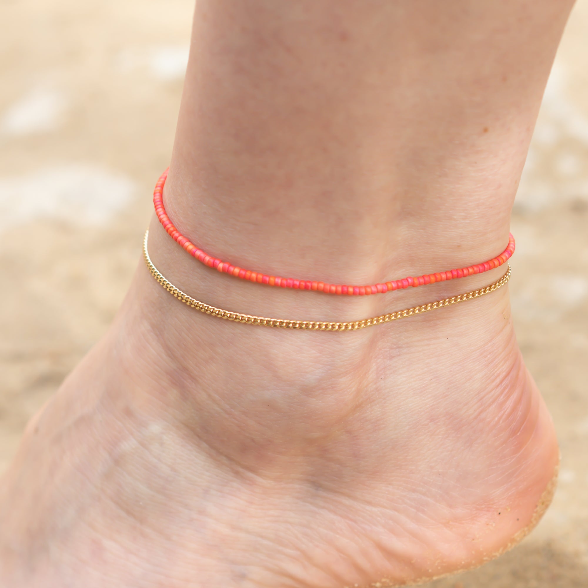 Fußkettchen / Set Vermillion