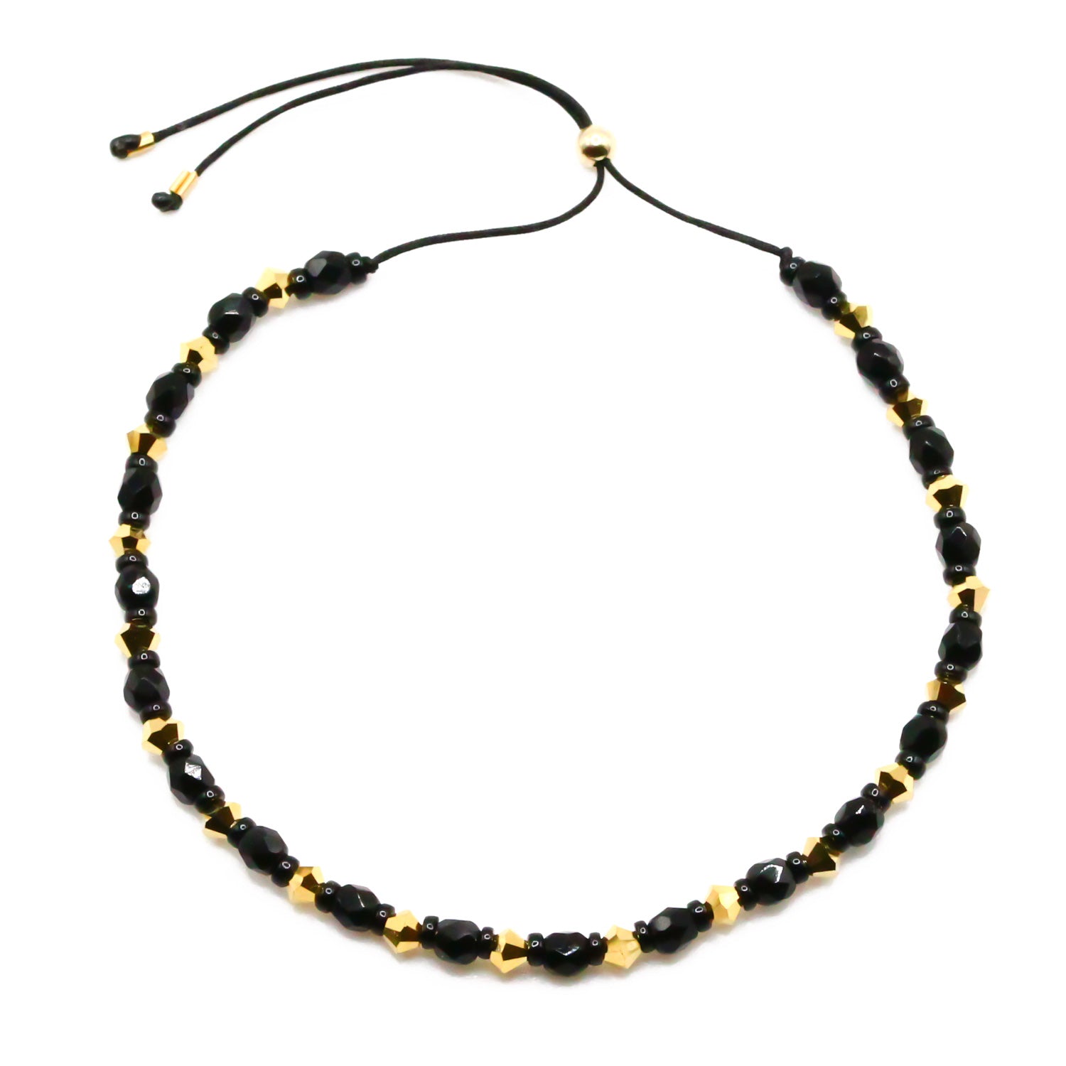 Perlenarmband schwarzer onyx