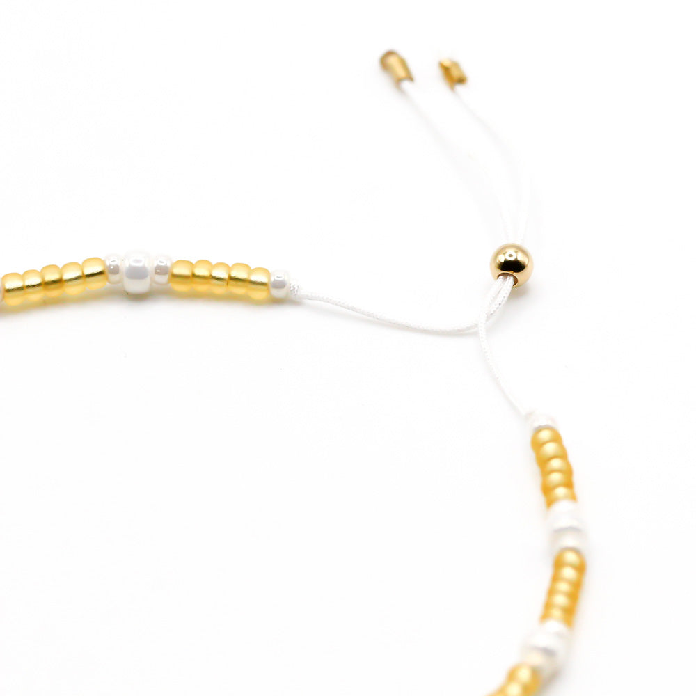 Perlenarmband Golden Pearl