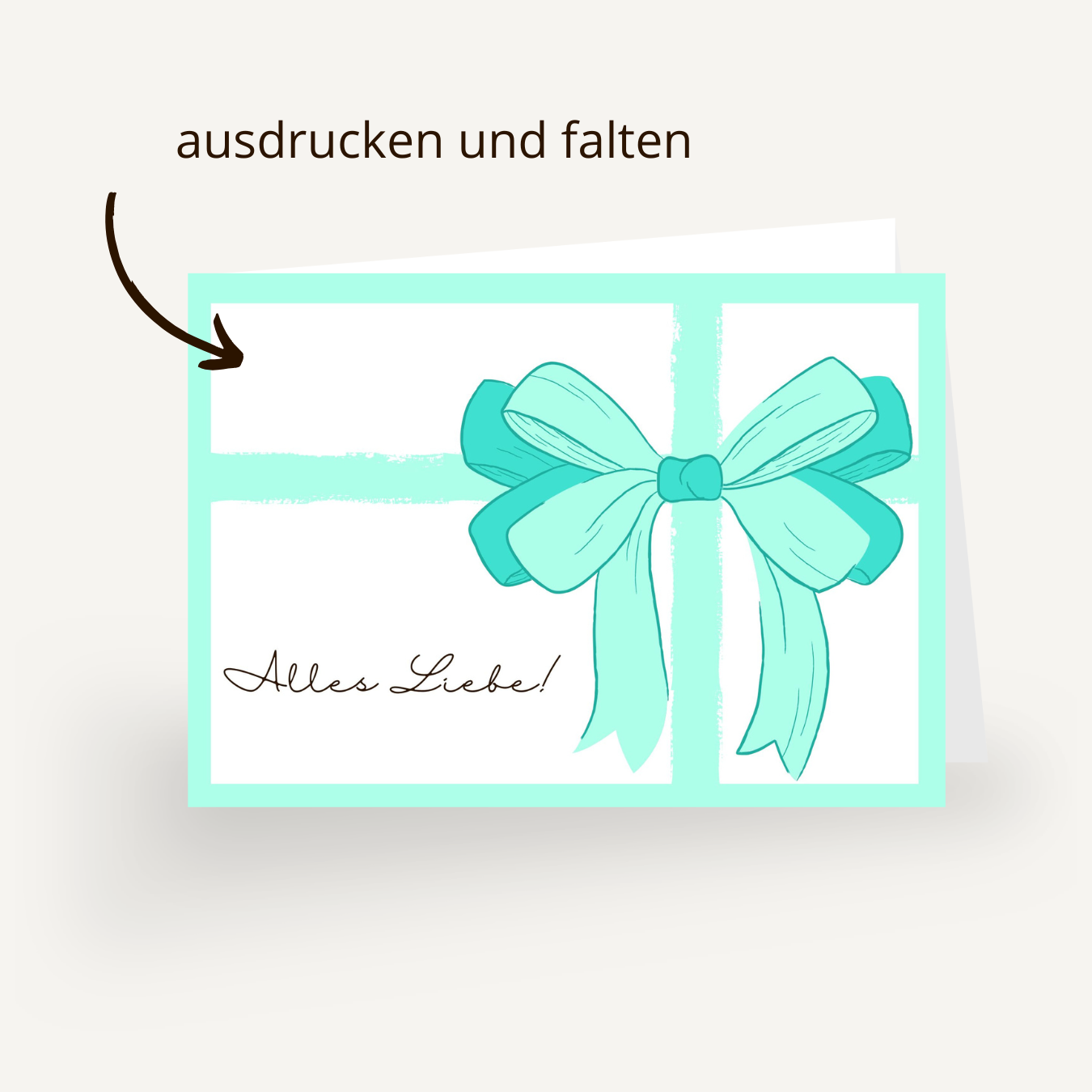 50 Euro Gutschein - Alles Liebe mit Schleife