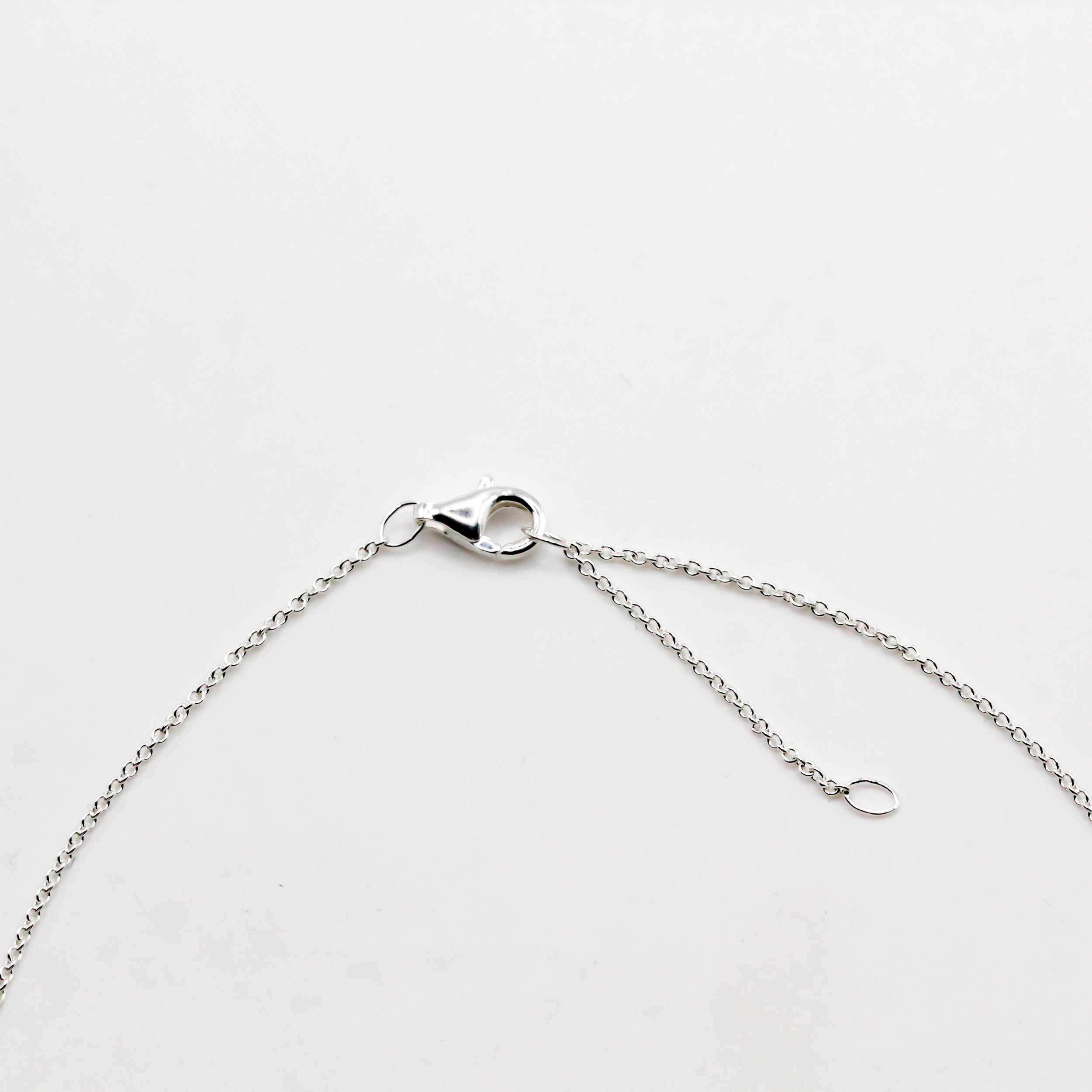 verstellbare Silber Halskette