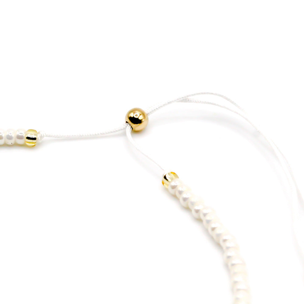 Perlenarmband verstellbarer verschluss