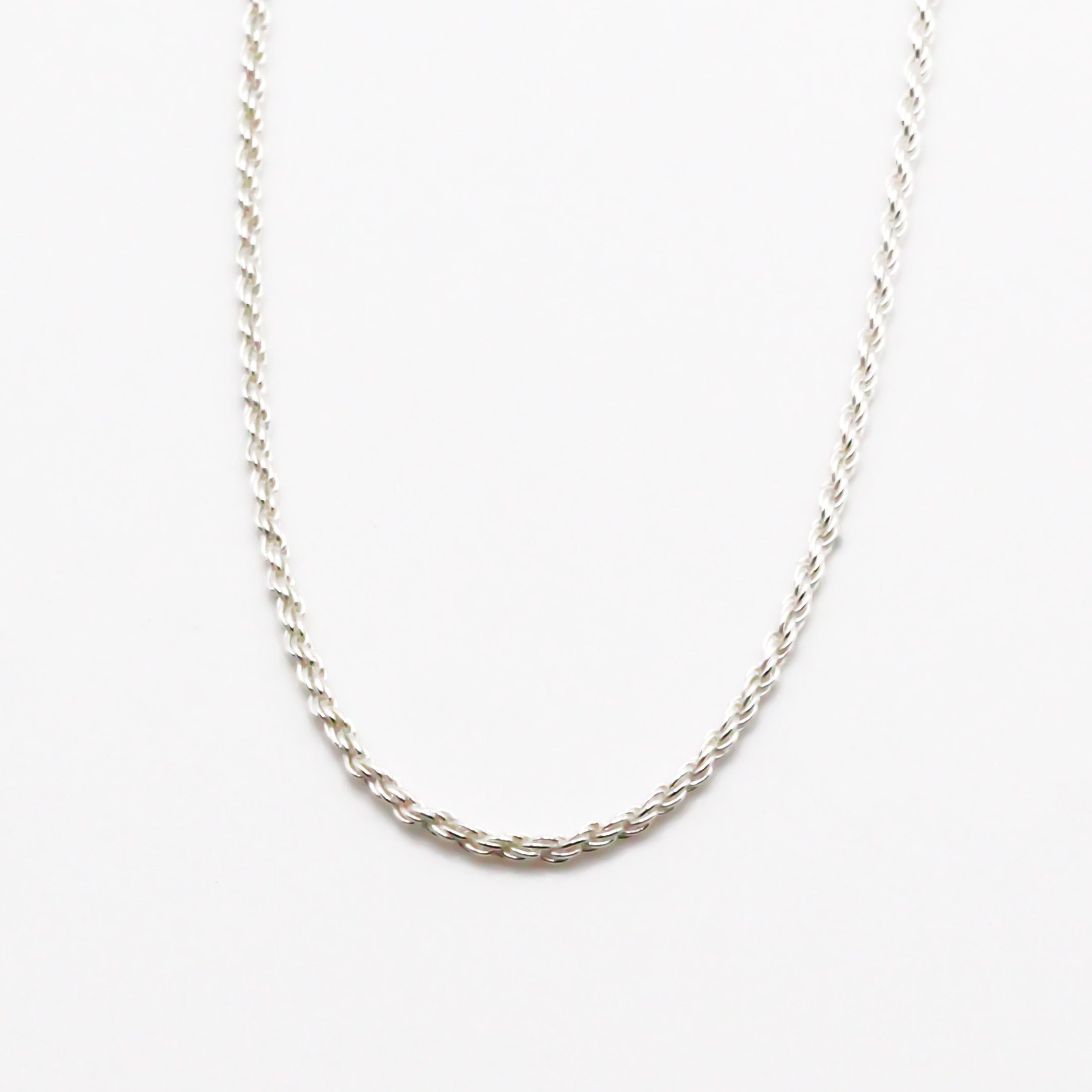 feine zarte silber kordelkette halskette