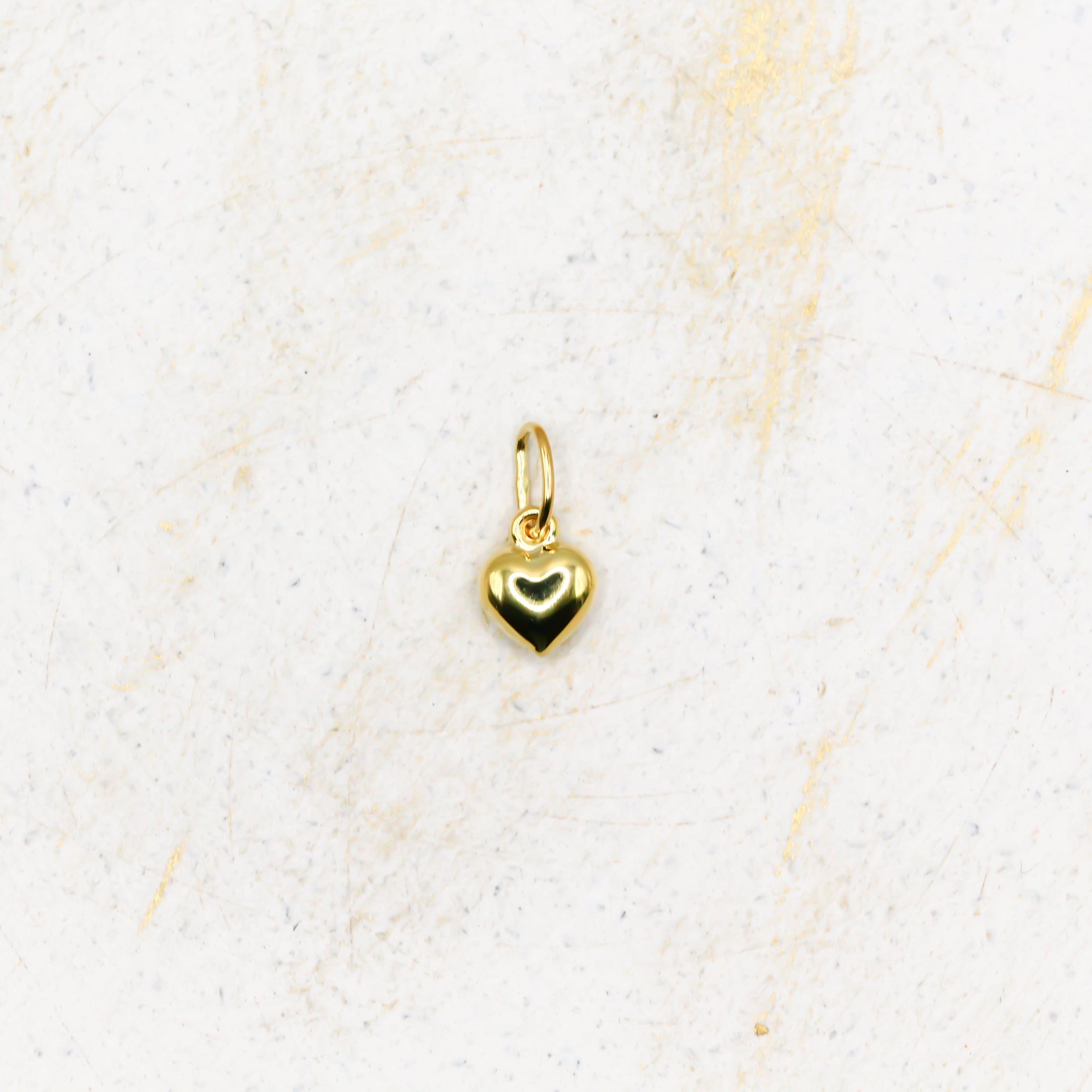 kleiner gold herz anhänger für halskette