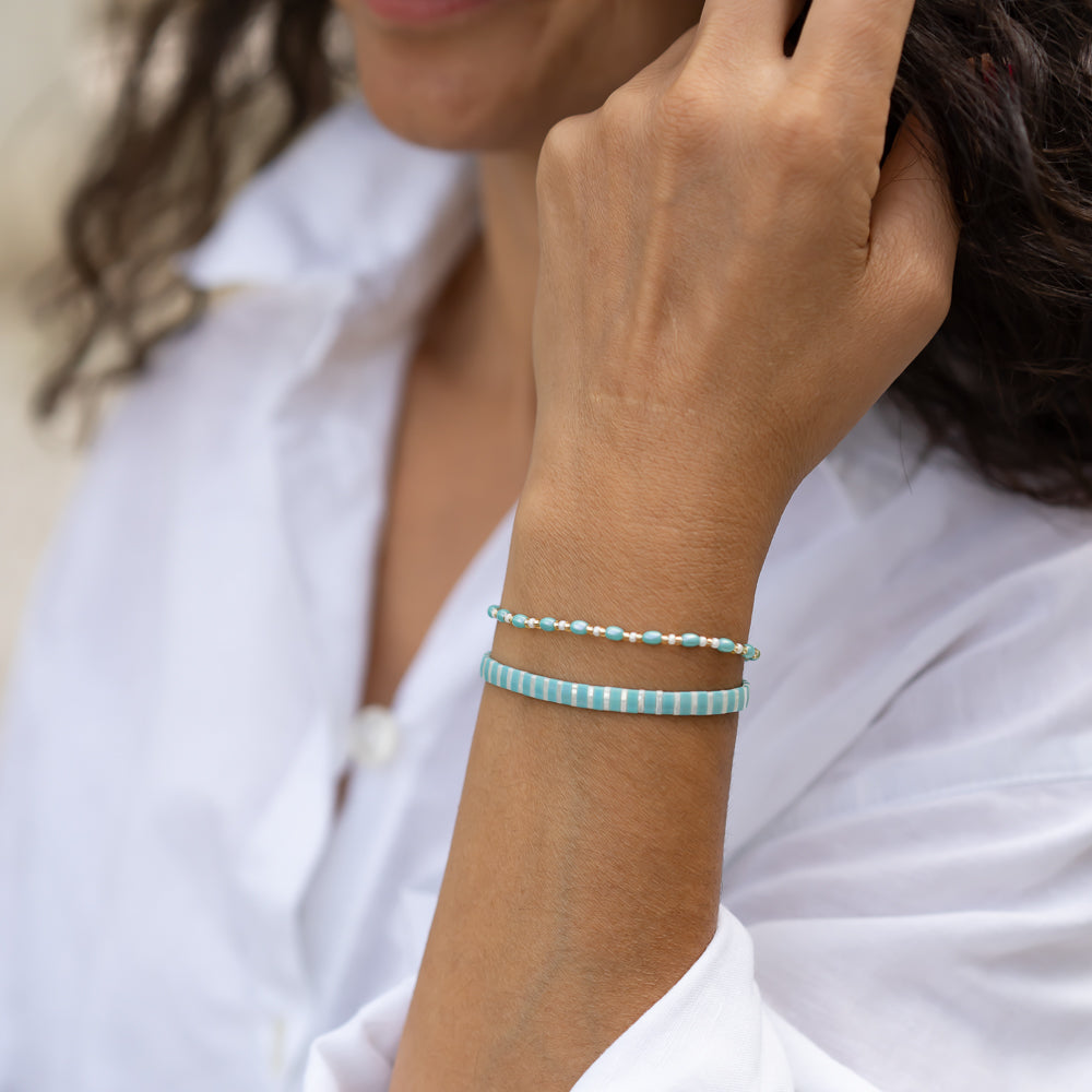 armbänder sommer türkis