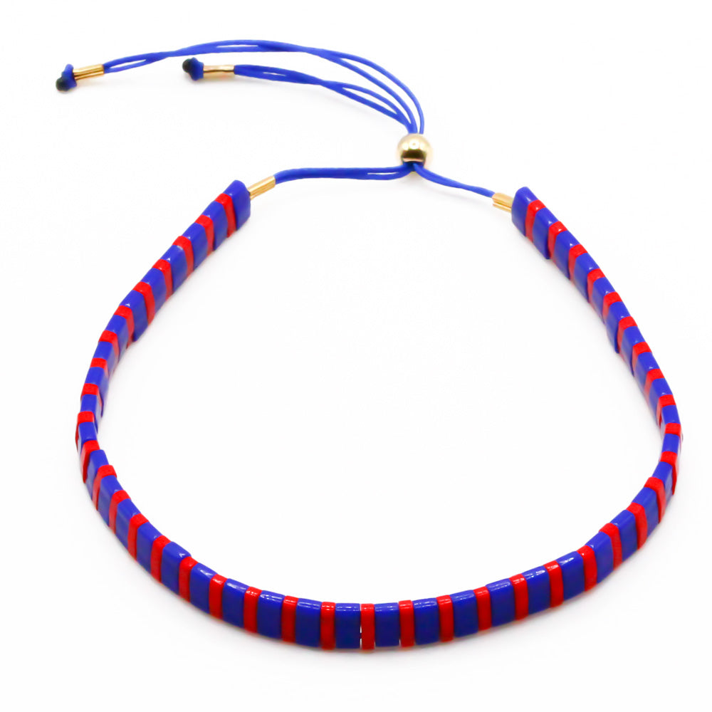 Breites Perlenarmband Scarlett