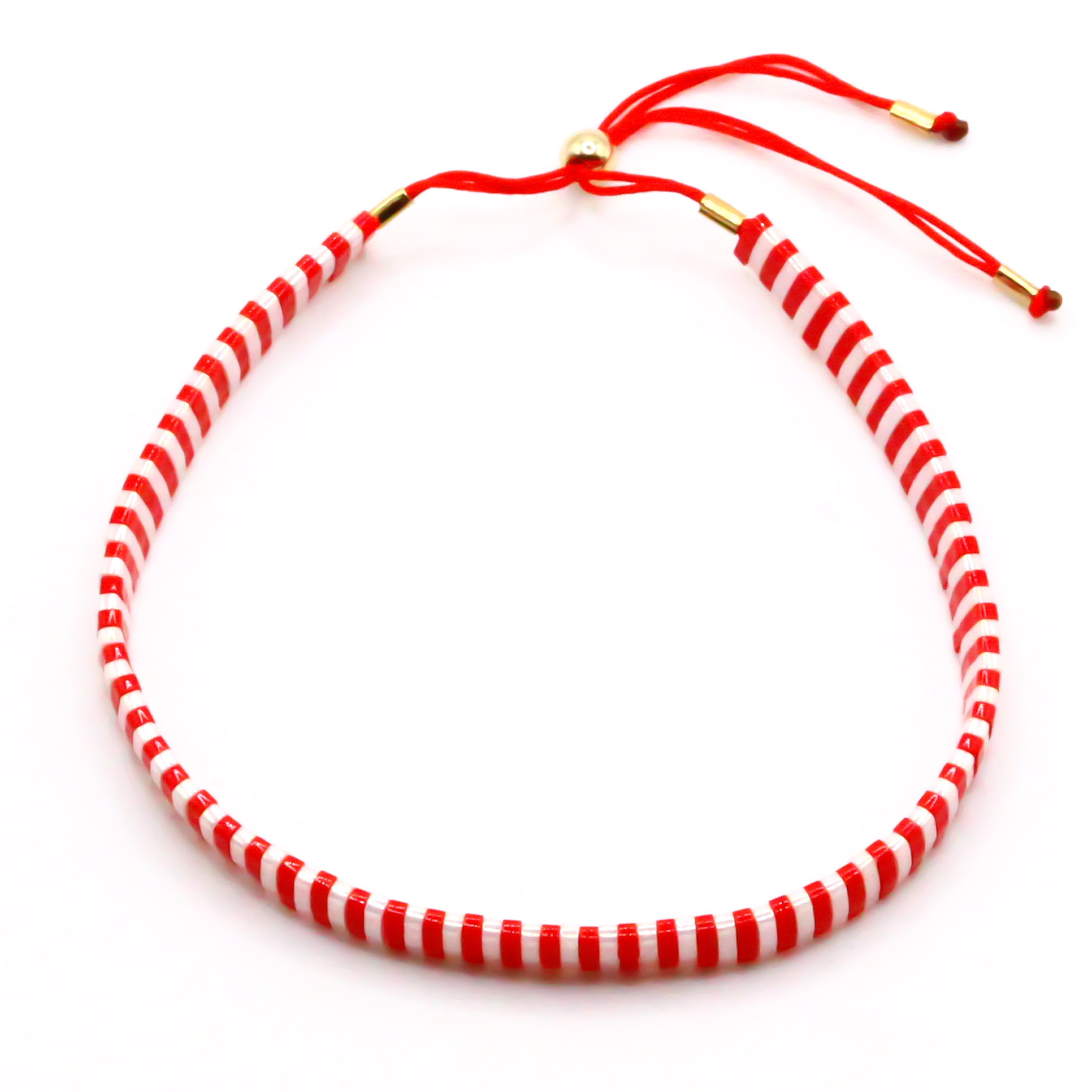 Perlenarmband rote perlen breit