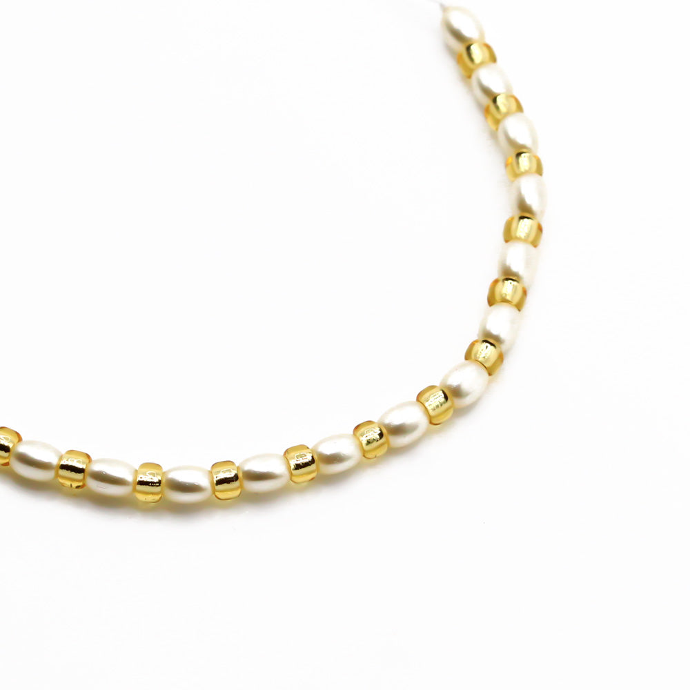 reiskorn perlen armband