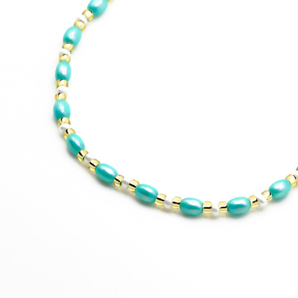 perlenarmband türkis sommer