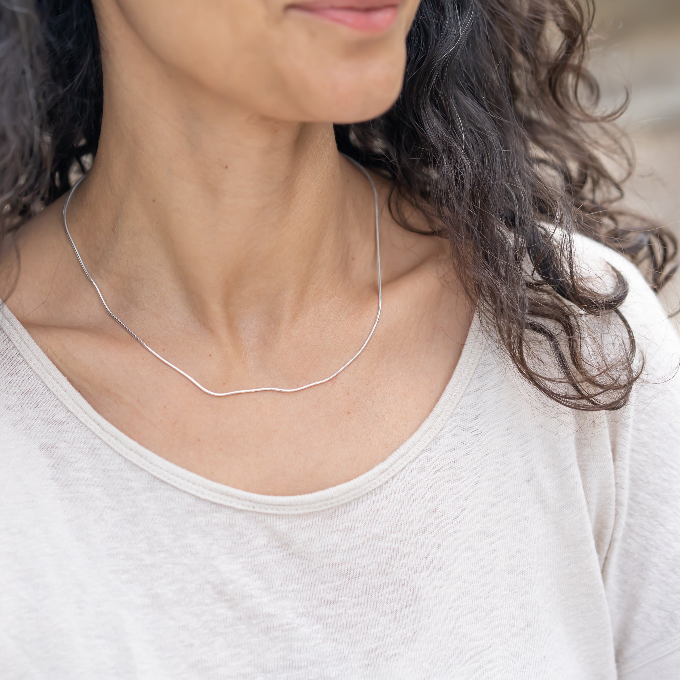 halskette silber schlangenkette