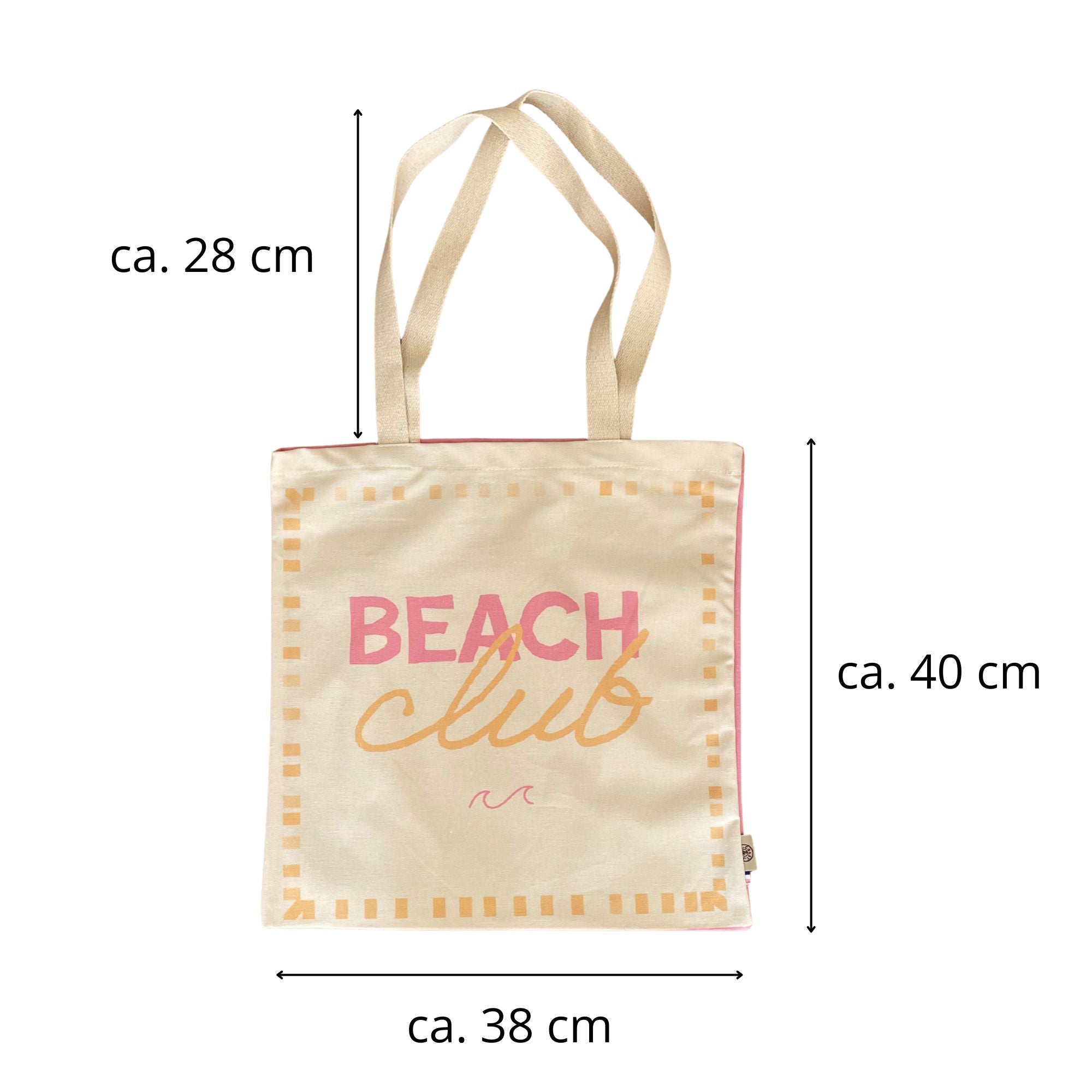 Sommer Tragetasche Baumwolle Beach Club