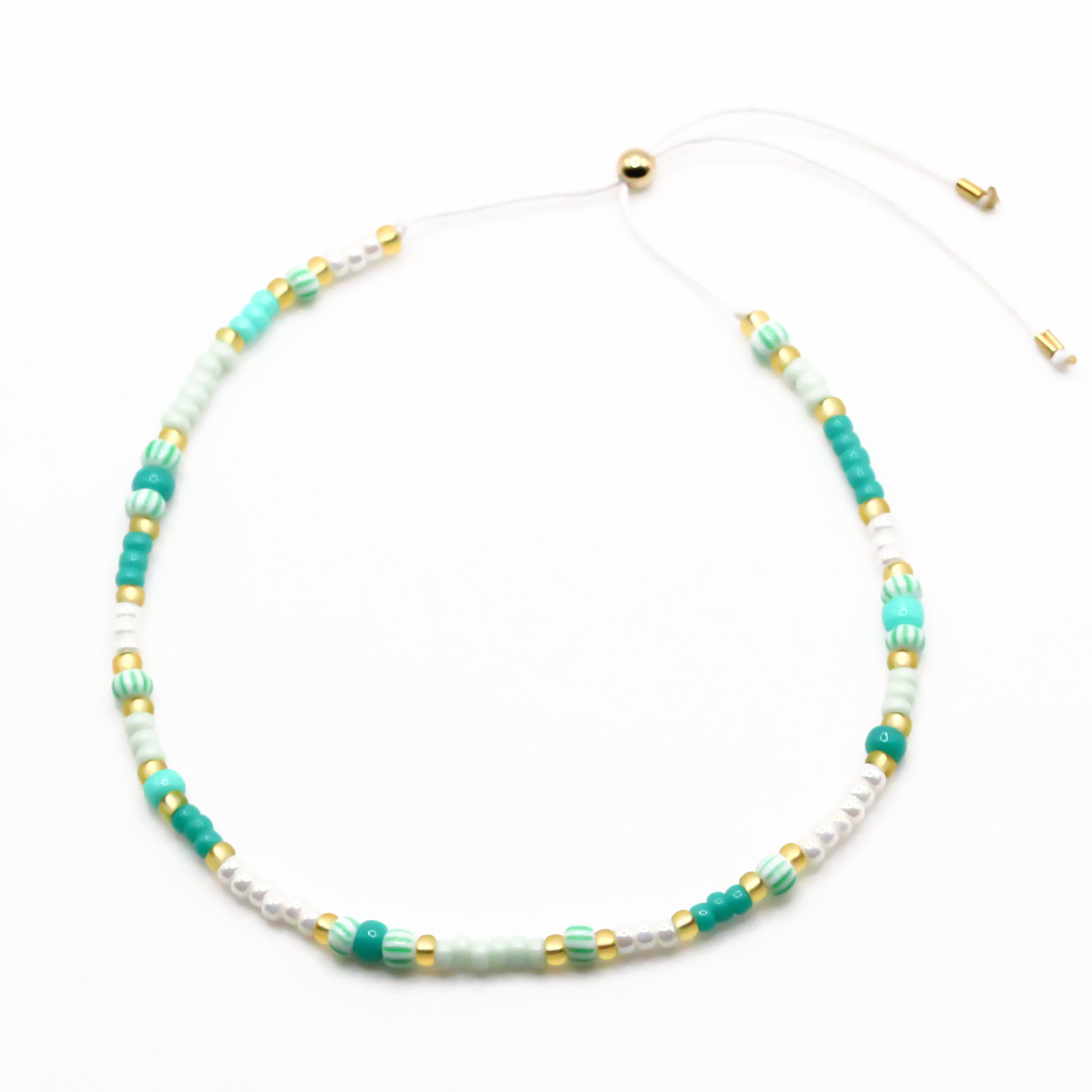 Sommerarmband türkis creme