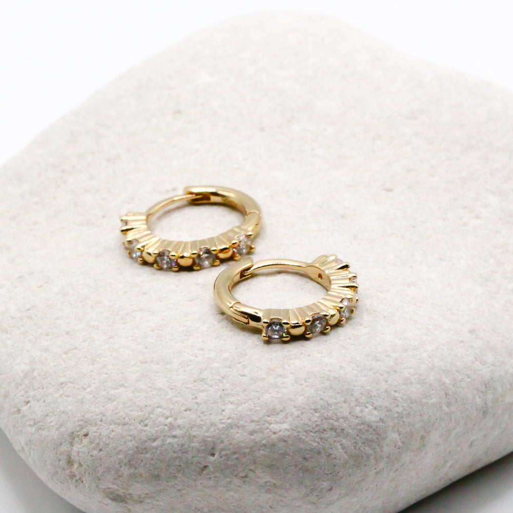 Wasserfeste Ohrringe Gold