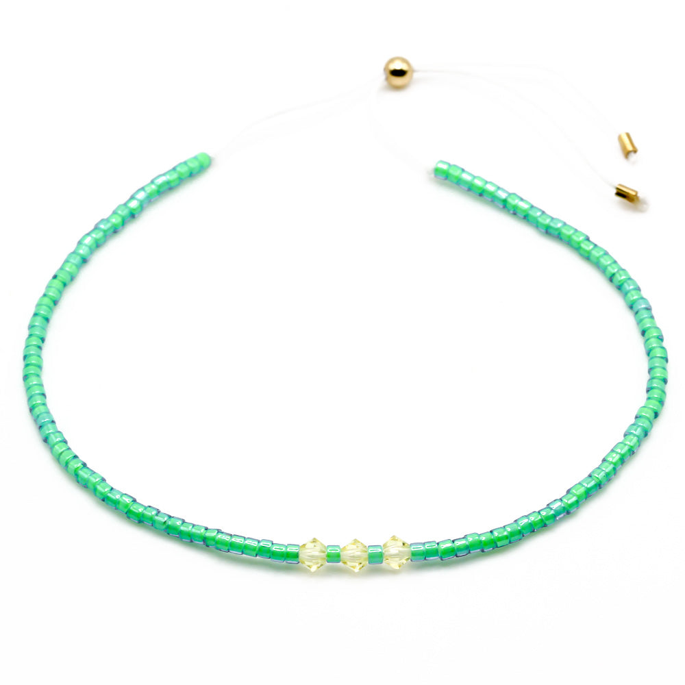 sommerarmband türkise perlen