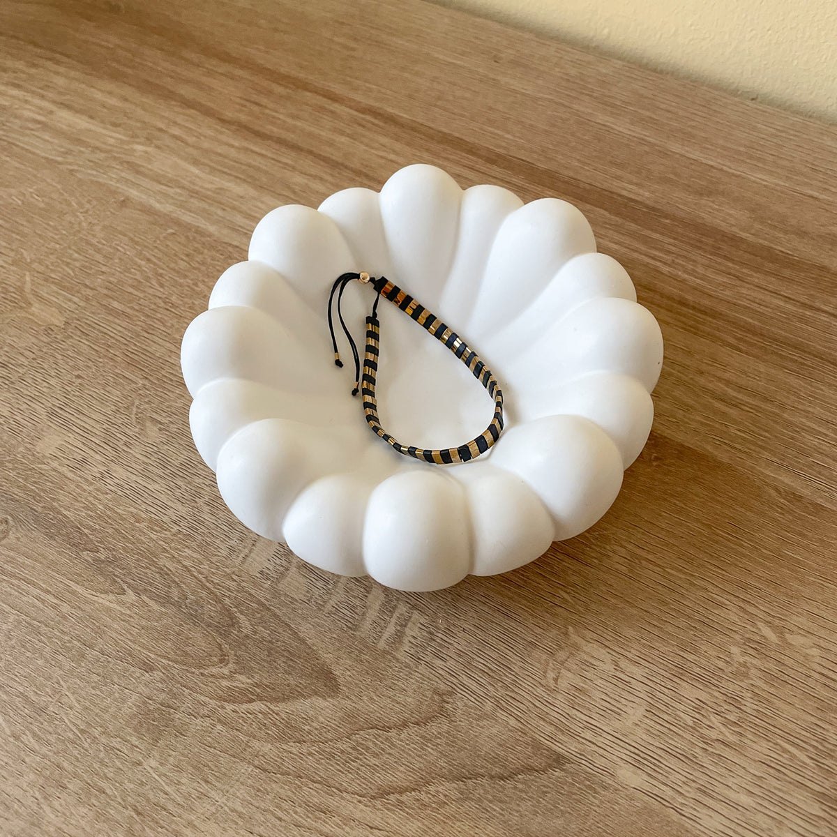 stein schmuckschale weiss bubble