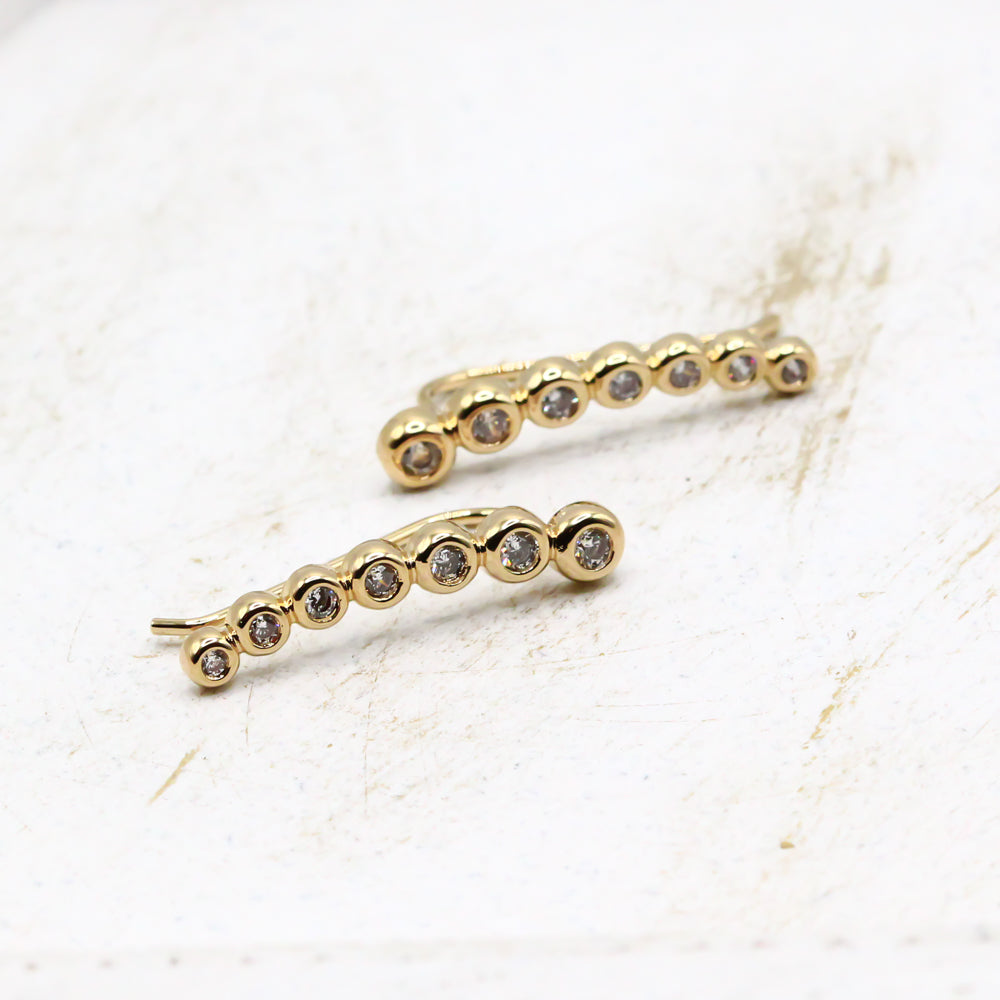 earclimber ohrstecker gold