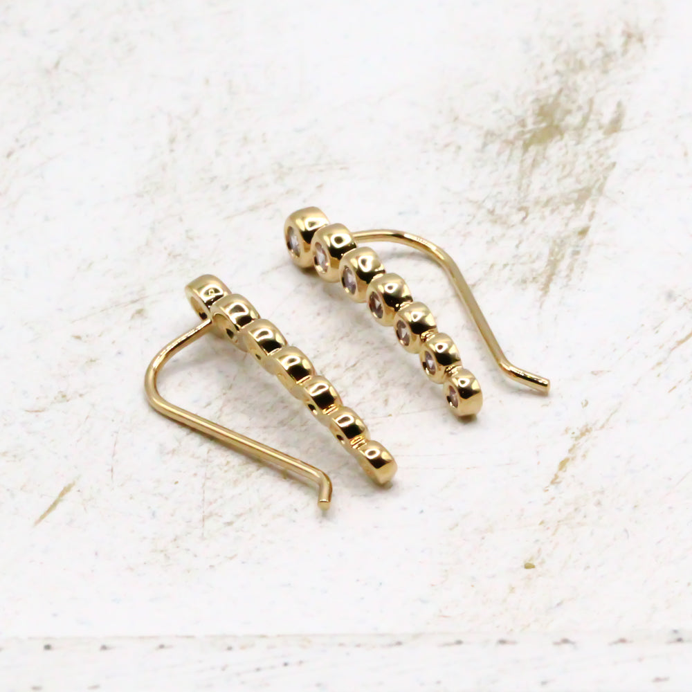 earclimber ohrstecker gold