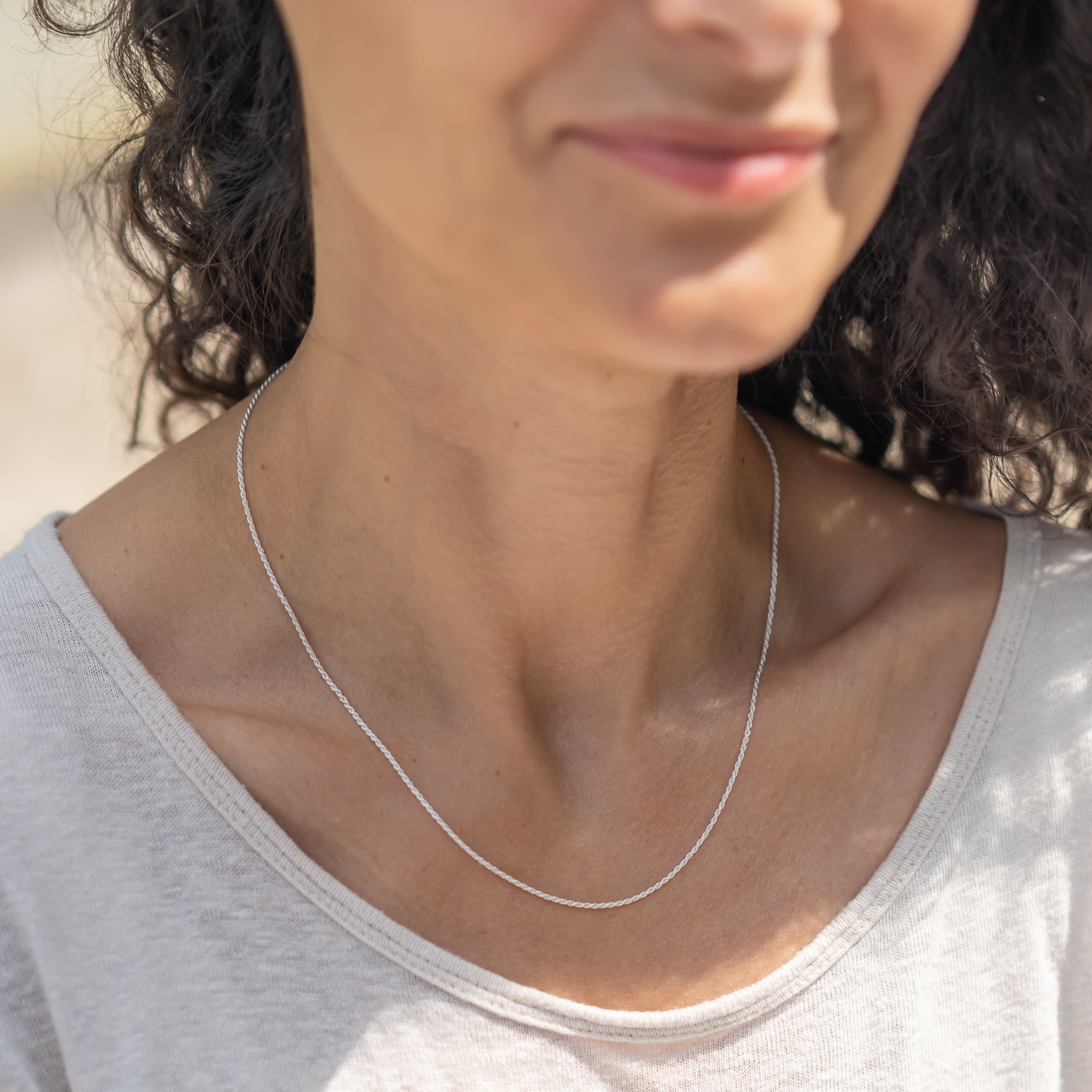 silber halskette choker feine kordelkette