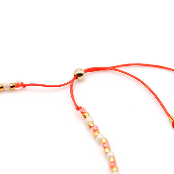 perlenfusskette apricot