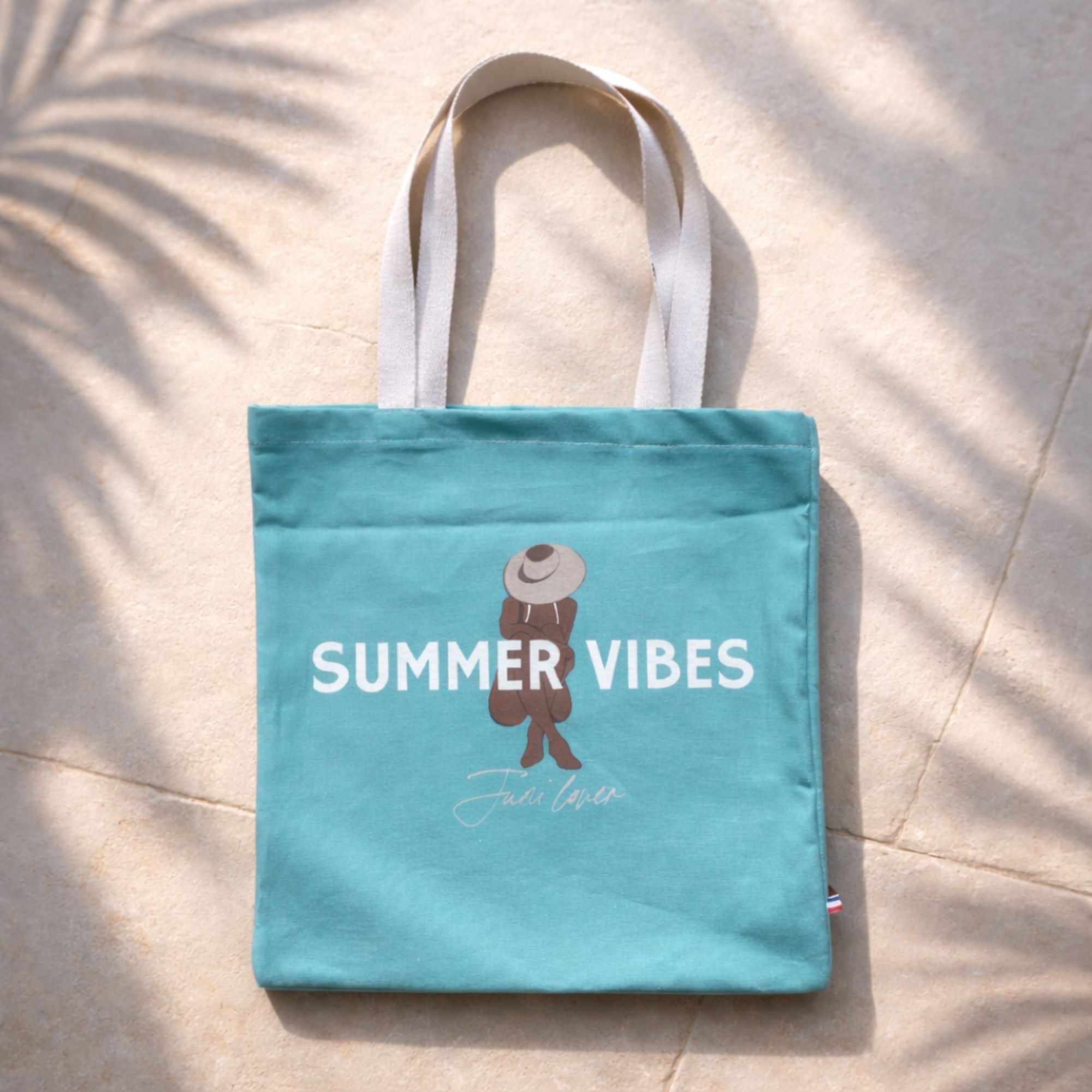 sommer trage tasche jute beutel in türkis