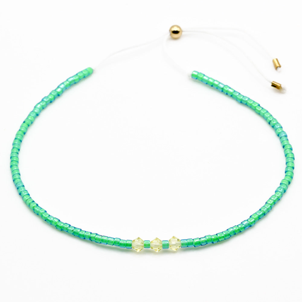 Sommer Perlenarmbänder Set Türkis