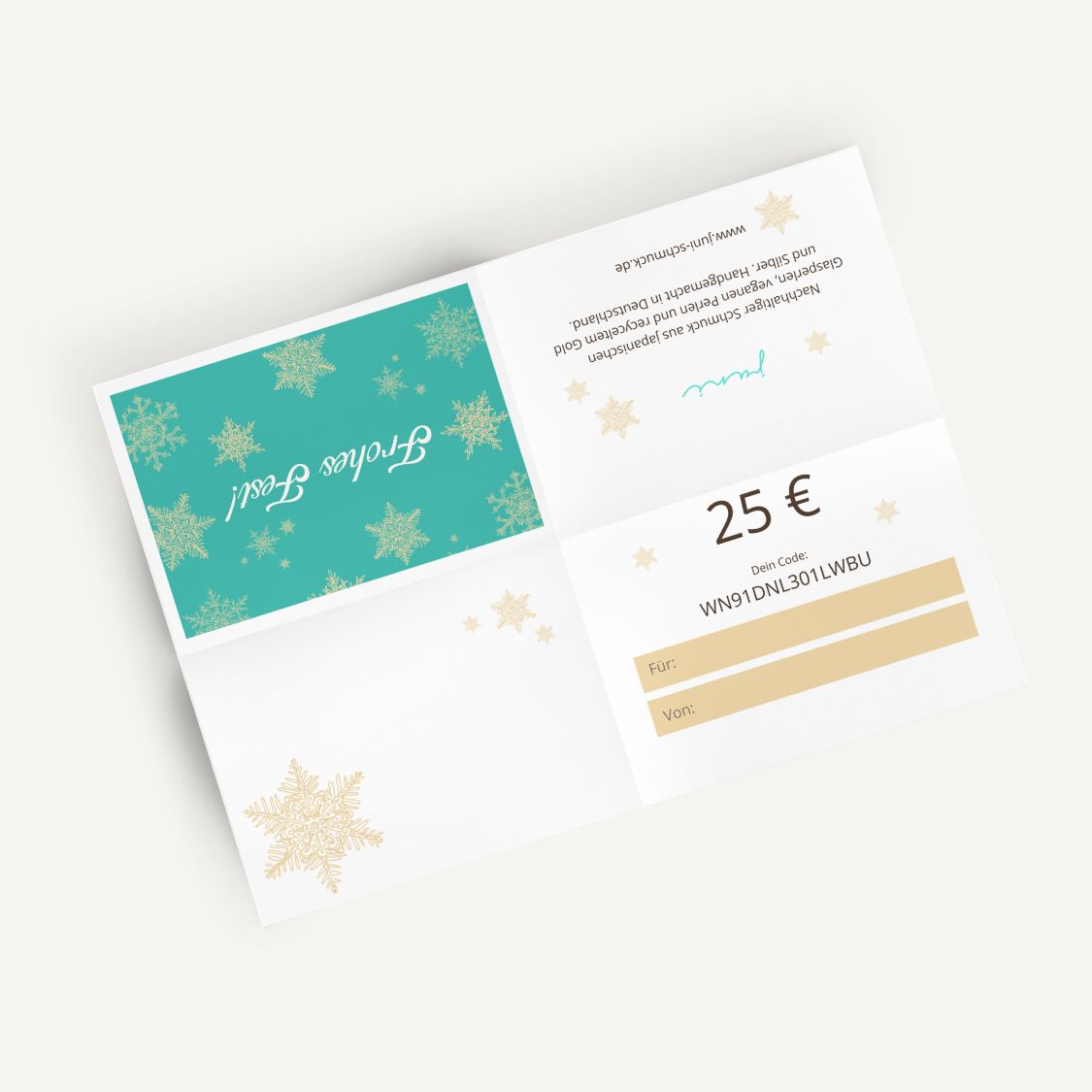 25 Euro Gutschein - Frohes Fest