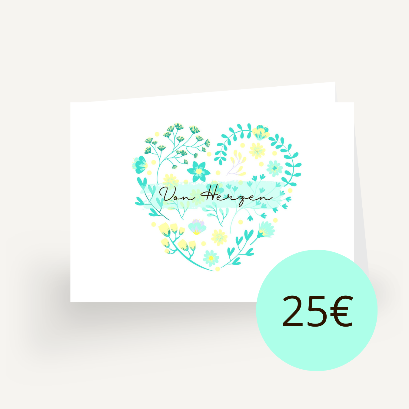 25 Euro Gutschein - von Herzen