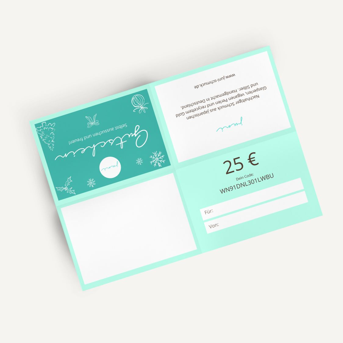 25 Euro Gutschein - Weihnachten