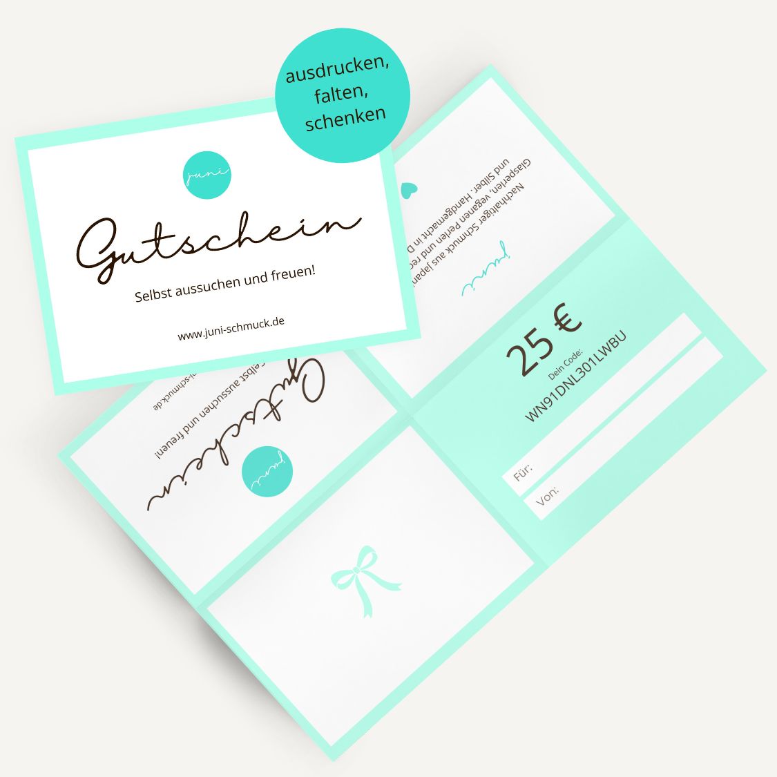 25 Euro Gutschein - neutral
