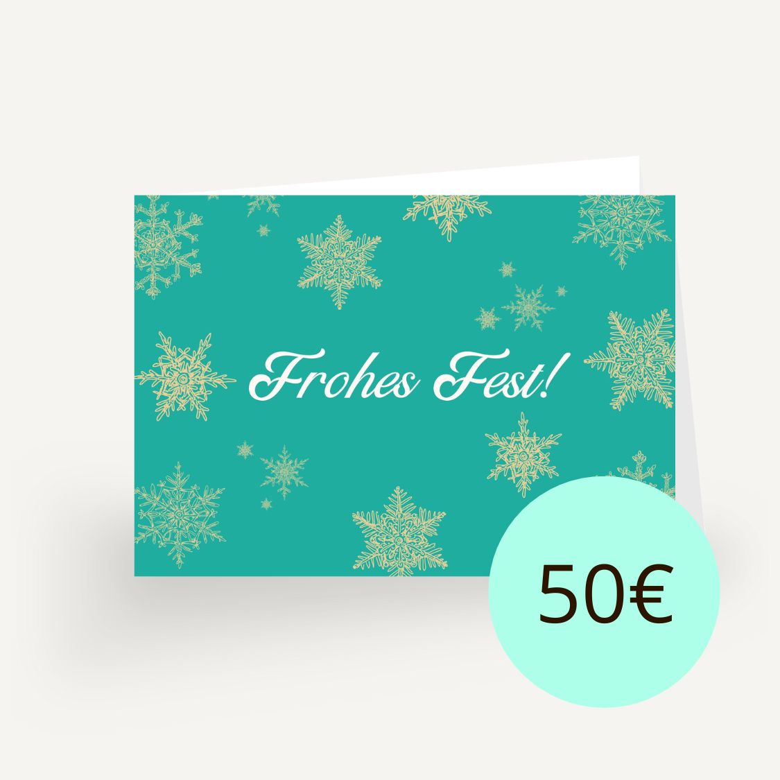 50 Euro Gutschein - Frohes Fest