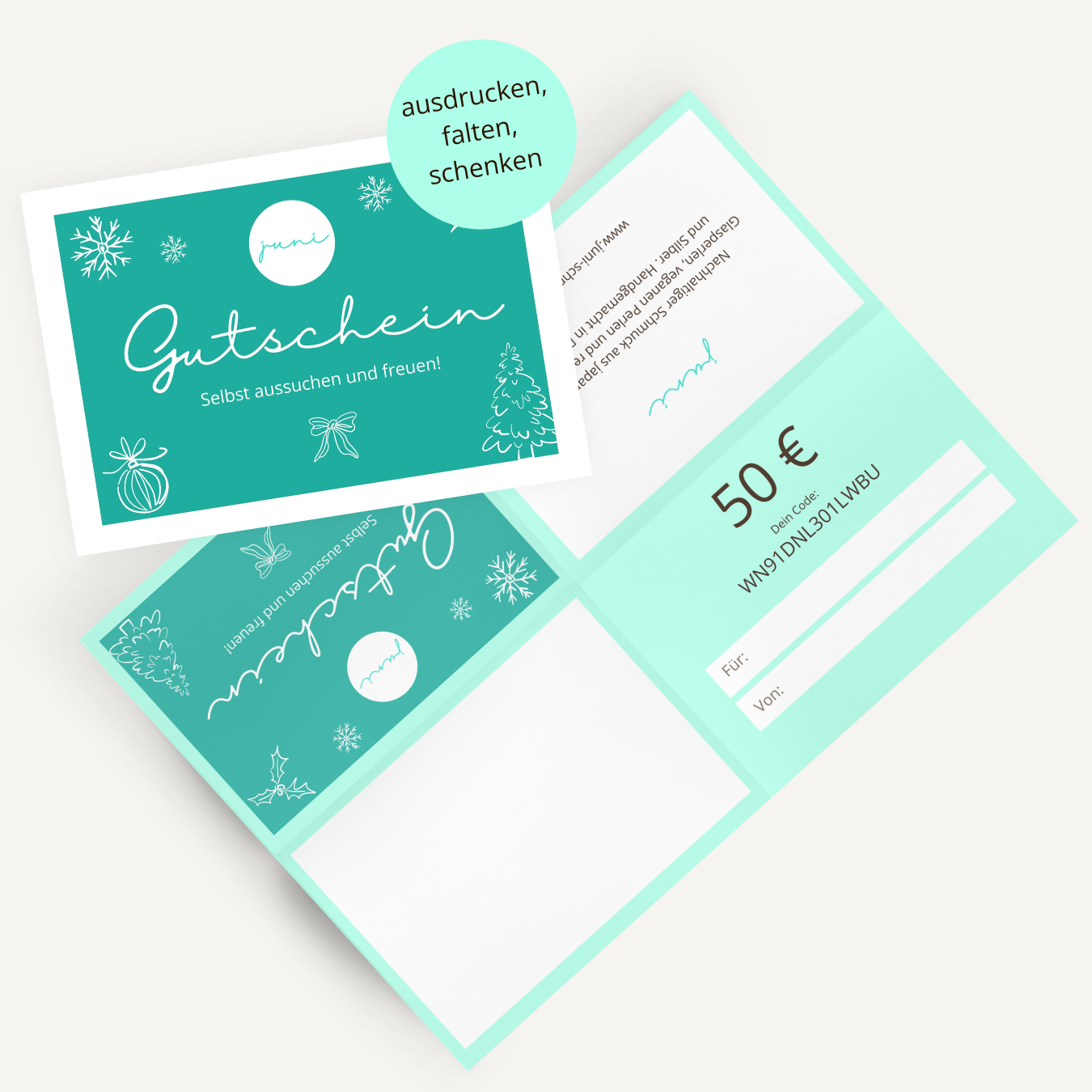 50 Euro Gutschein - Weihnachten