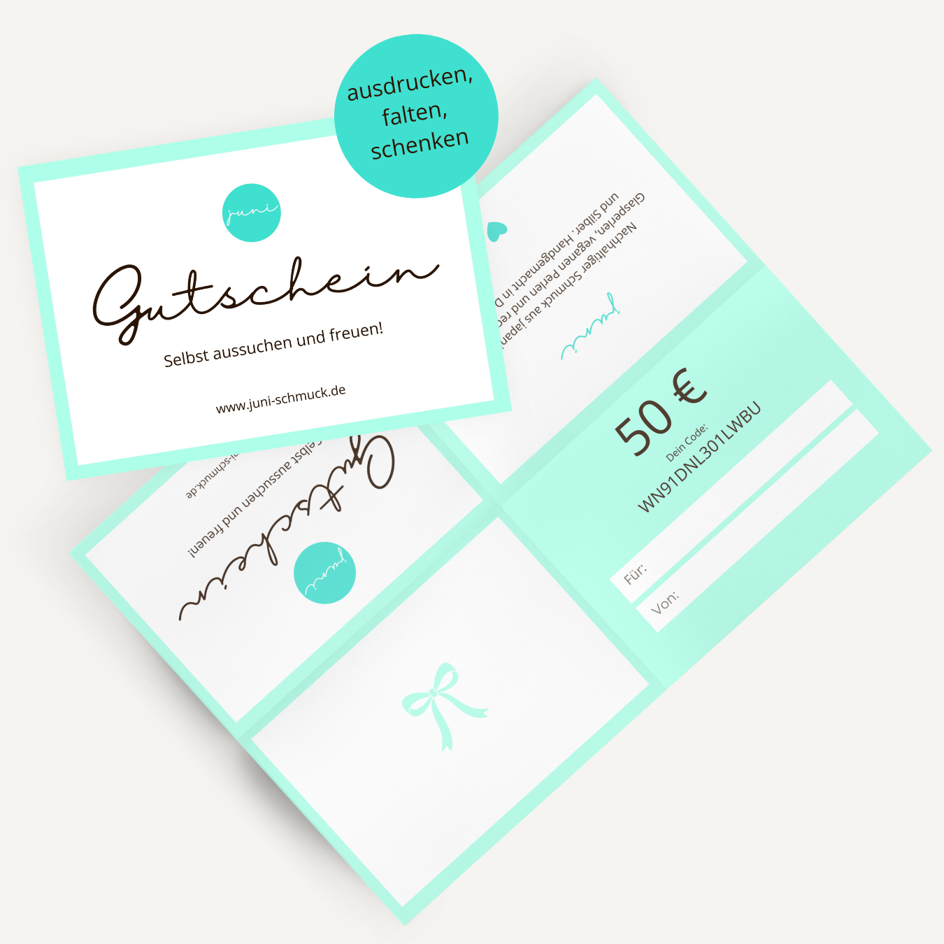 50 Euro Gutschein - neutral