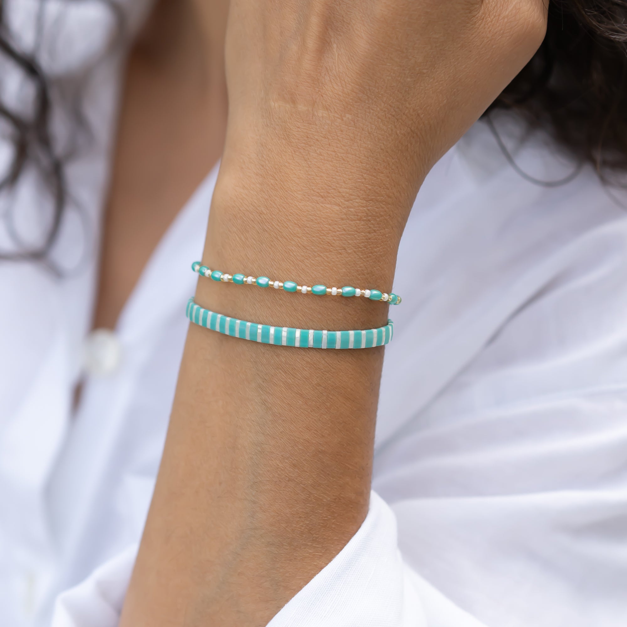 Sommer Armbänder in türkis für damen