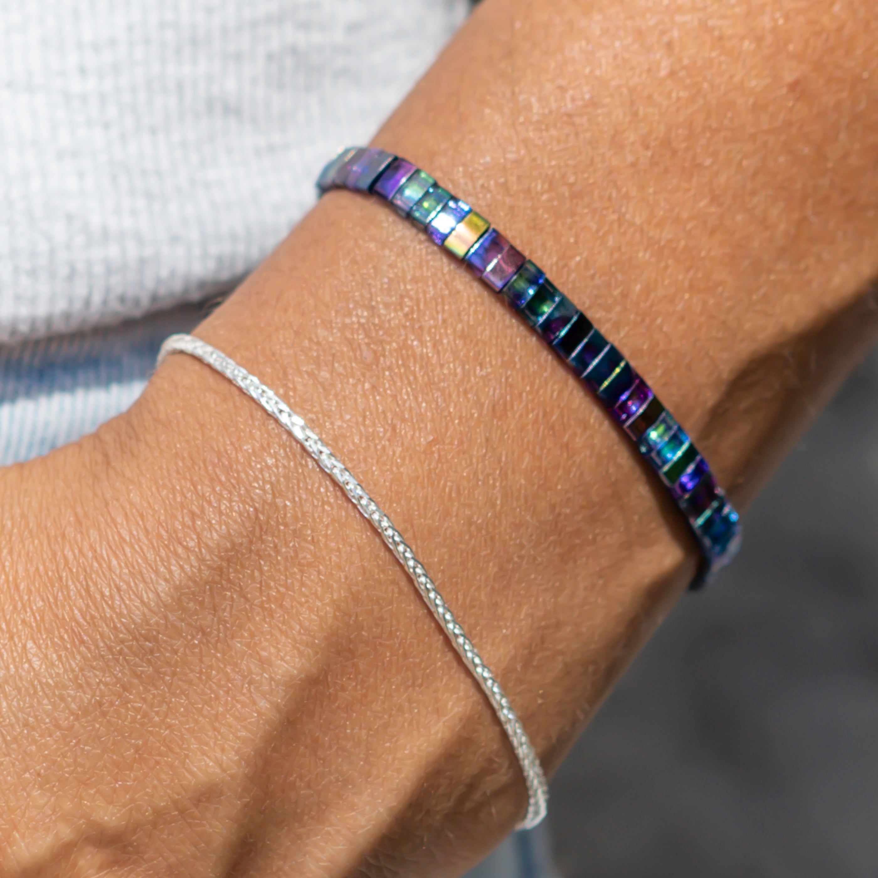 Breites Armband Mermaid - optional als Set