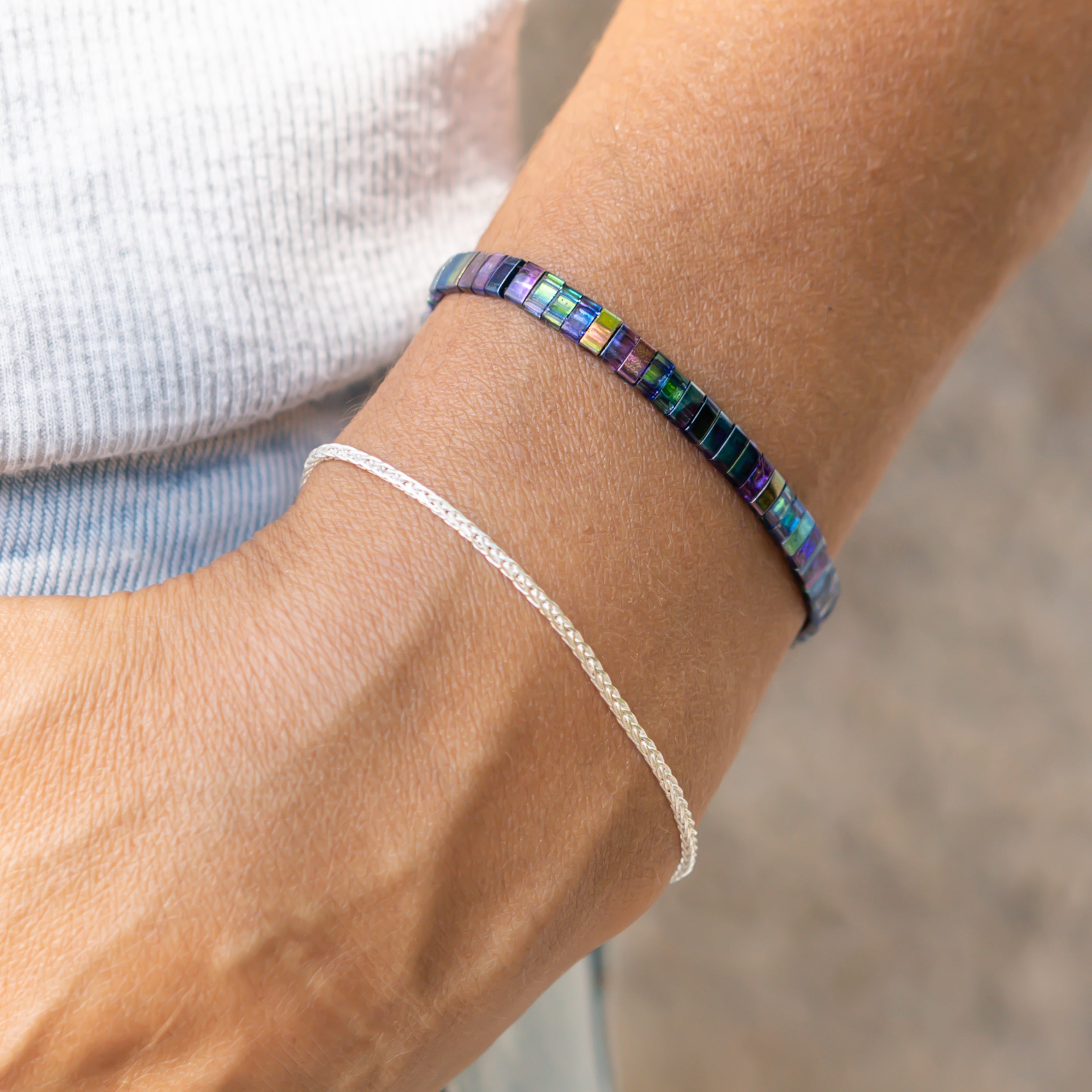 Breites Armband Mermaid - optional als Set